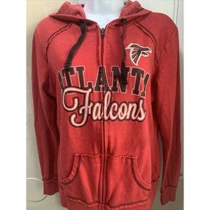 ATLANTA FALCONS Womens Hoodie Size Small NFL TEAM APPAREL Red